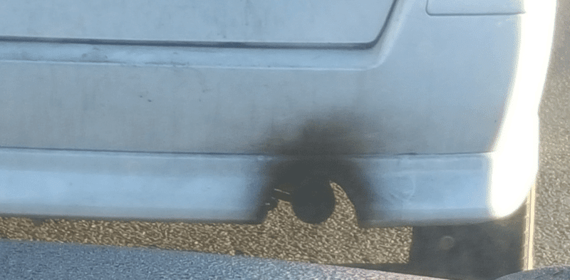 Car needing XClean Xtreme Clean to remove exhause staining