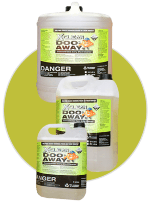 Different Sized XClean Doo Away containers